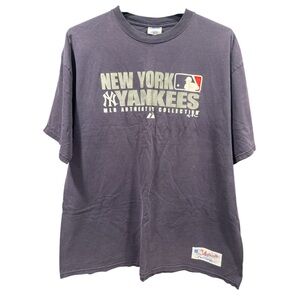 Majestic New York Yankees Authentic Collection Tee - Dark Purple